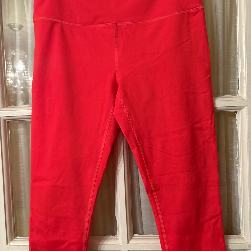 NWOT Zella Women's Pink Hi-Rise Cropped Leggings 23" Size Large